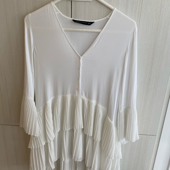 ZARA pleated long shirt/dress - Picture 2 of 6